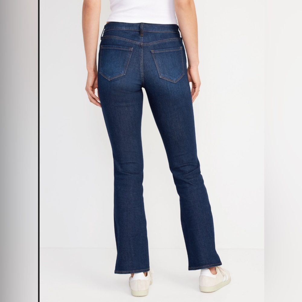 Old Navy Mid-Rise Kicker Bootcut Jean | Dark Blue 4P - Picture 8 of 8